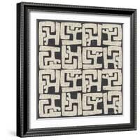 Kuba Play II Neutral-Cheryl Warrick-Framed Art Print