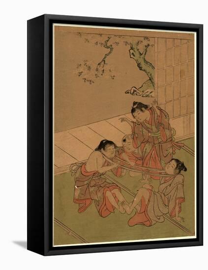 Kubihiki-Kitao Shigemasa-Framed Premier Image Canvas