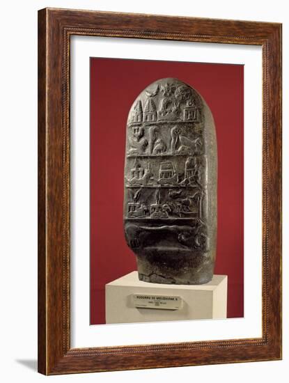 Kudurru of King Melishikhu II Depicting Babylonian Emblems, from Susa-Mesopotamian-Framed Giclee Print