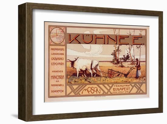 Kühnee plows etc. Budapest-Árpád Basch-Framed Art Print