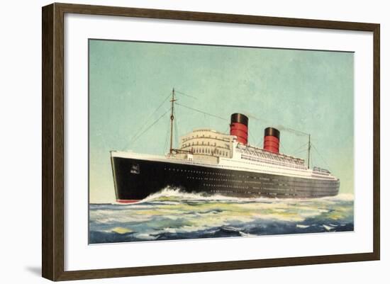 Künstler Cunard White Star, Steamer Mauretania-null-Framed Giclee Print