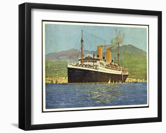 Künstler Dampfer Sierra Morena, Norddt. Lloyd Bremen-null-Framed Giclee Print