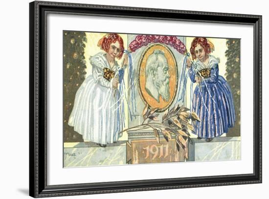 Künstler Ganzsachen Diez, Prinzregent Luitpold,Kind-null-Framed Giclee Print