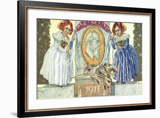 Künstler Ganzsachen Diez, Prinzregent Luitpold,Kind-null-Framed Giclee Print