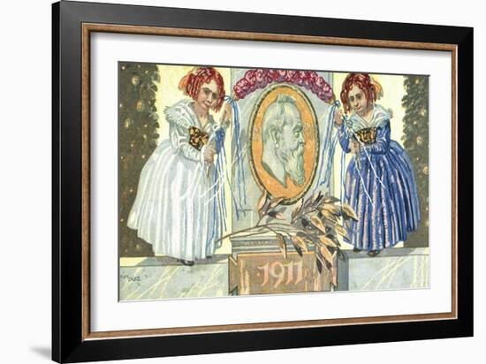 Künstler Ganzsachen Diez, Prinzregent Luitpold,Kind-null-Framed Giclee Print