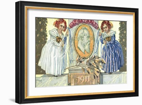 Künstler Ganzsachen Diez, Prinzregent Luitpold,Kind-null-Framed Giclee Print