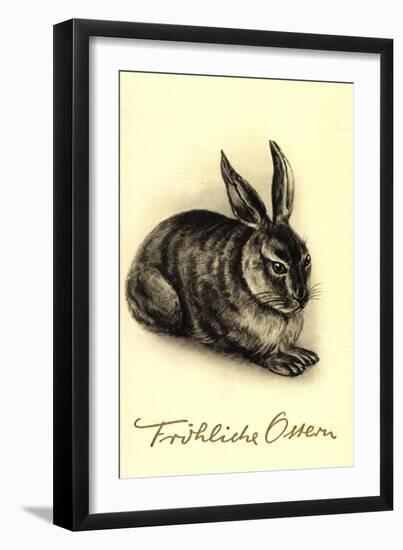Künstler Glückwunsch Ostern, Hase Liegend-null-Framed Giclee Print