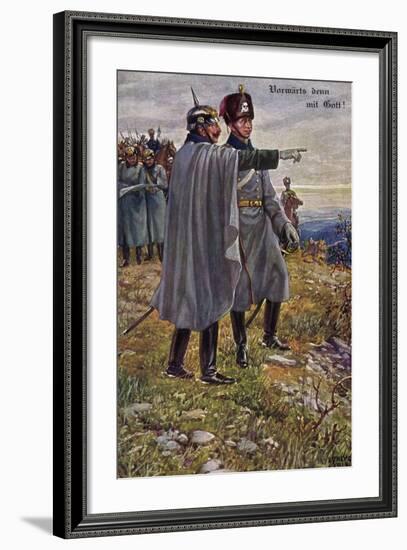 Künstler Kaier Wilhelm II, Kronprinz, Sorbey 1914,Munk-null-Framed Giclee Print