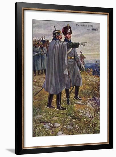 Künstler Kaier Wilhelm II, Kronprinz, Sorbey 1914,Munk-null-Framed Giclee Print