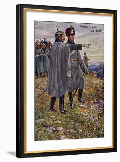 Künstler Kaier Wilhelm II, Kronprinz, Sorbey 1914,Munk-null-Framed Giclee Print