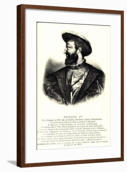 Künstler König Francois 1Er, Comte D'Angloulême-null-Framed Giclee Print