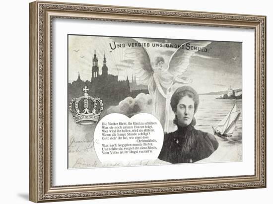 Künstler Kronprinzessin Luise, Schuldvergebung,Engel-null-Framed Giclee Print