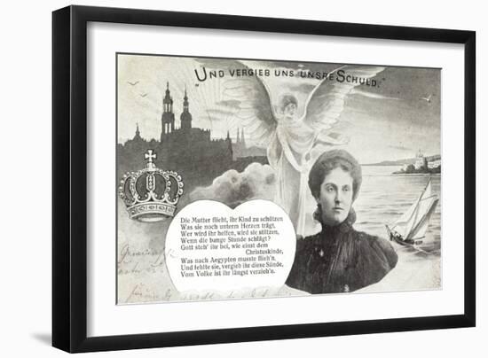 Künstler Kronprinzessin Luise, Schuldvergebung,Engel-null-Framed Giclee Print