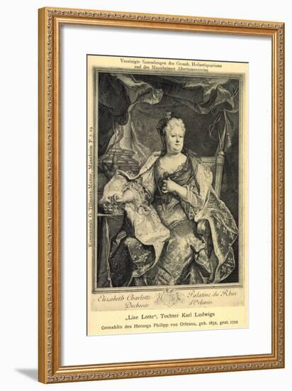 Künstler Mannheim, Lise Lotte, Tochter Karl Ludwigs-null-Framed Giclee Print