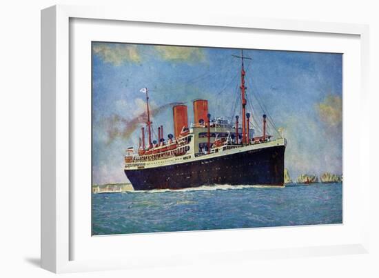 Künstler Norddeutscher Lloyd Bremen, Dampfer Dresden-null-Framed Giclee Print