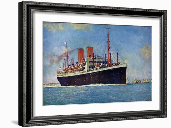 Künstler Norddeutscher Lloyd Bremen, Dampfer Dresden-null-Framed Giclee Print