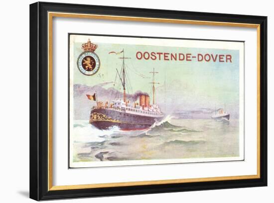 Künstler Ostende Dover, Belgian State, Ferryboats-null-Framed Giclee Print