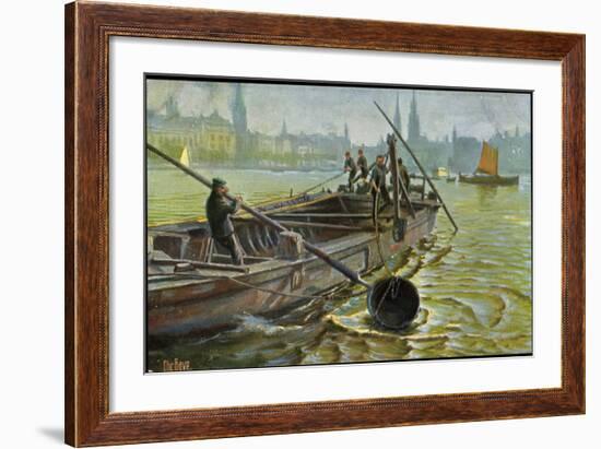 Künstler Rave, C., Seeleute Bei Arbeiten Im Hafen-null-Framed Giclee Print