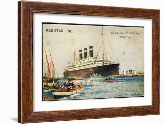 Künstler Red Star Line, Triple Screw Belgenland-null-Framed Giclee Print