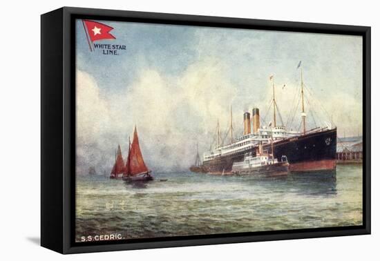 Künstler S.S.Cedric, White Star Line, Dampfer, Tuck-null-Framed Premier Image Canvas