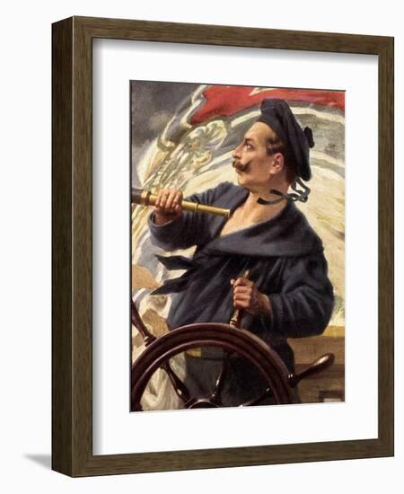 Künstler Schmidt H.W., Steuermann Kaiser Wilhelm-null-Framed Giclee Print