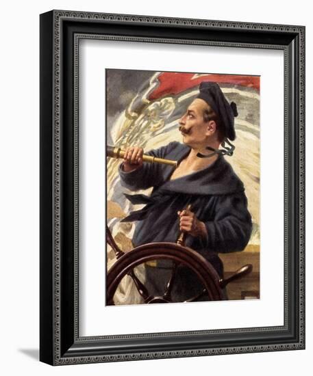 Künstler Schmidt H.W., Steuermann Kaiser Wilhelm-null-Framed Giclee Print