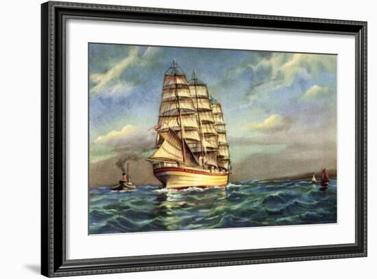 Künstler Segelschiff, Kutter, Segelboote-null-Framed Giclee Print