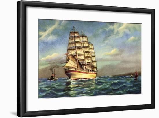 Künstler Segelschiff, Kutter, Segelboote-null-Framed Giclee Print