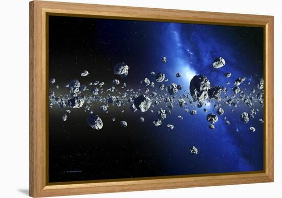 Kuiper Belt Objects-Detlev Van Ravenswaay-Framed Premier Image Canvas