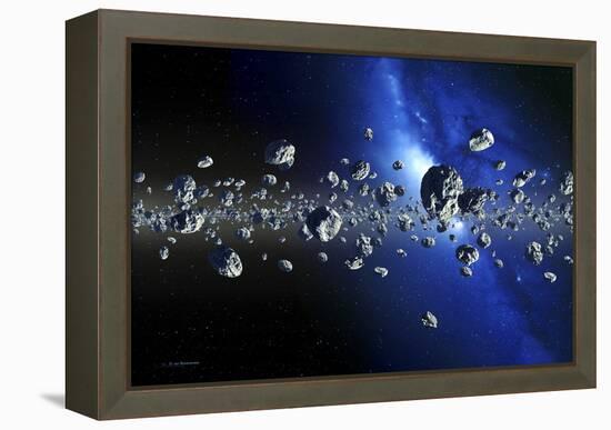 Kuiper Belt Objects-Detlev Van Ravenswaay-Framed Premier Image Canvas