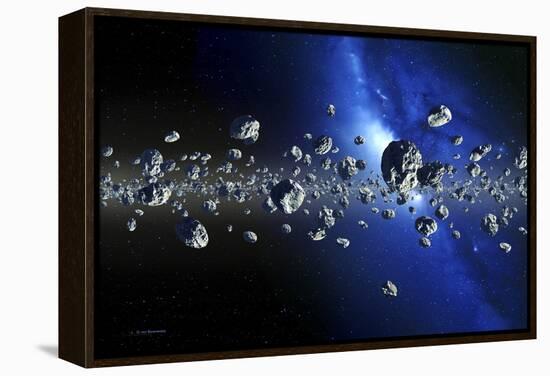 Kuiper Belt Objects-Detlev Van Ravenswaay-Framed Premier Image Canvas