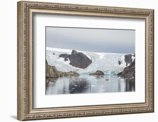 Kujatdeleq Glacier, Prins Christian Sund, southern Greenland, Polar Regions-Tony Waltham-Framed Photographic Print