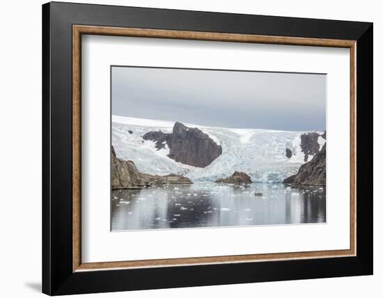 Kujatdeleq Glacier, Prins Christian Sund, southern Greenland, Polar Regions-Tony Waltham-Framed Photographic Print