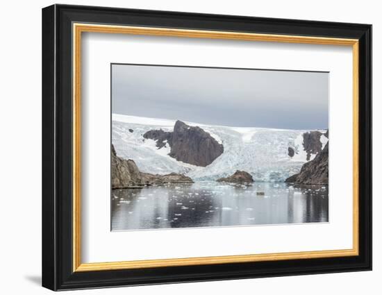 Kujatdeleq Glacier, Prins Christian Sund, southern Greenland, Polar Regions-Tony Waltham-Framed Photographic Print