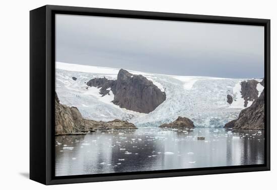 Kujatdeleq Glacier, Prins Christian Sund, southern Greenland, Polar Regions-Tony Waltham-Framed Premier Image Canvas