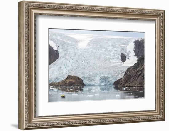 Kujatdeleq Glacier, Prins Christian Sund, southern Greenland, Polar Regions-Tony Waltham-Framed Photographic Print