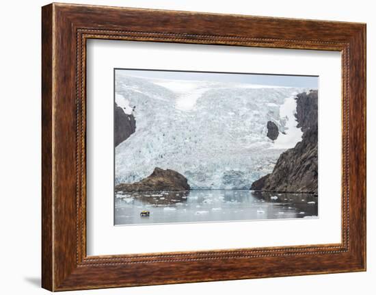 Kujatdeleq Glacier, Prins Christian Sund, southern Greenland, Polar Regions-Tony Waltham-Framed Photographic Print