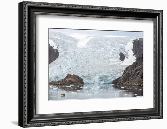 Kujatdeleq Glacier, Prins Christian Sund, southern Greenland, Polar Regions-Tony Waltham-Framed Photographic Print