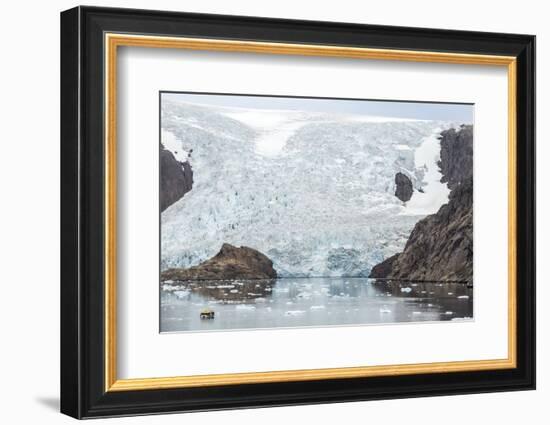 Kujatdeleq Glacier, Prins Christian Sund, southern Greenland, Polar Regions-Tony Waltham-Framed Photographic Print