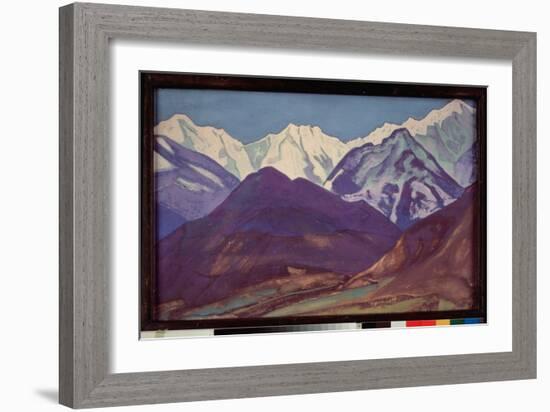 Kuluta Vallee, Himalayan Massif in India, 1931 (Tempera on Canvas)-Nicholas Roerich-Framed Giclee Print