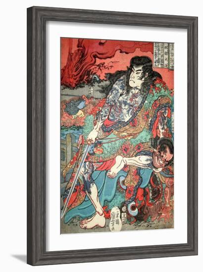 Kumonryu Shishin-Kuniyoshi Utagawa-Framed Giclee Print