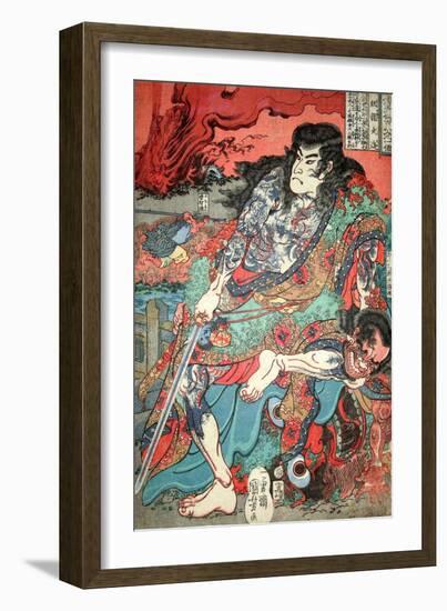 Kumonryu Shishin-Kuniyoshi Utagawa-Framed Giclee Print