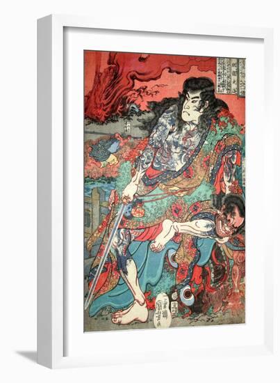 Kumonryu Shishin-Kuniyoshi Utagawa-Framed Giclee Print