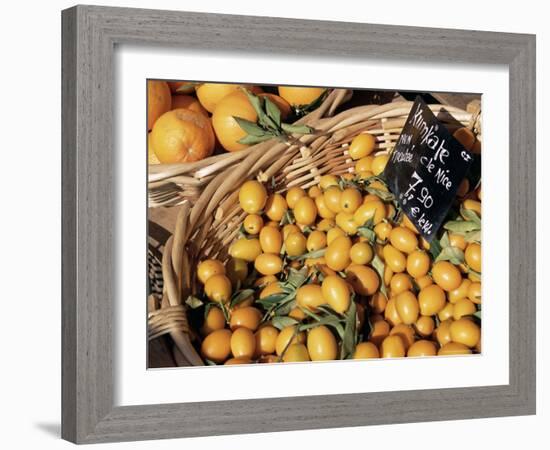 Kumquats for Sale on the Market in Cours Saleya, Nice, Alpes Maritimes, French Riviera, France-Ruth Tomlinson-Framed Photographic Print