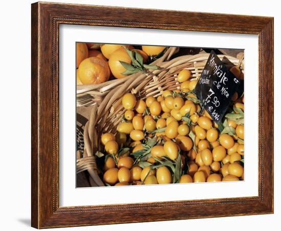 Kumquats for Sale on the Market in Cours Saleya, Nice, Alpes Maritimes, French Riviera, France-Ruth Tomlinson-Framed Photographic Print