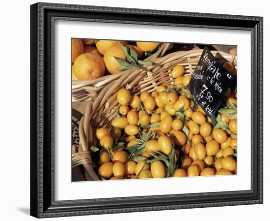 Kumquats for Sale on the Market in Cours Saleya, Nice, Alpes Maritimes, French Riviera, France-Ruth Tomlinson-Framed Photographic Print