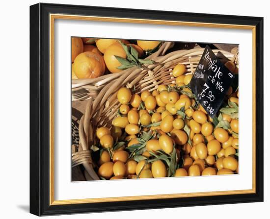 Kumquats for Sale on the Market in Cours Saleya, Nice, Alpes Maritimes, French Riviera, France-Ruth Tomlinson-Framed Photographic Print