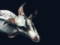 Vector Polygonal Goat Illustration.-Kundra-Art Print
