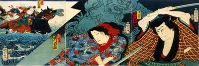 Ichikawa Danjuro as Hirai Yasumasa-Kunichika toyohara-Framed Giclee Print