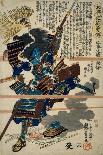 Tametomo's Shipwreck, Pub. C.1836, (Colour Woodblock Print)-Kuniyoshi Utagawa-Giclee Print